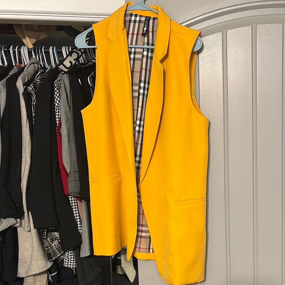 Vibrant Yellow Sleeveless Vest